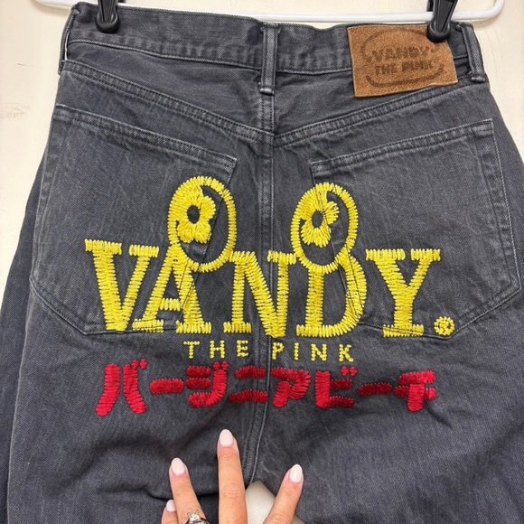 Vandy the Pink Logo Embroidered Jeans - Picture 10 of 13
